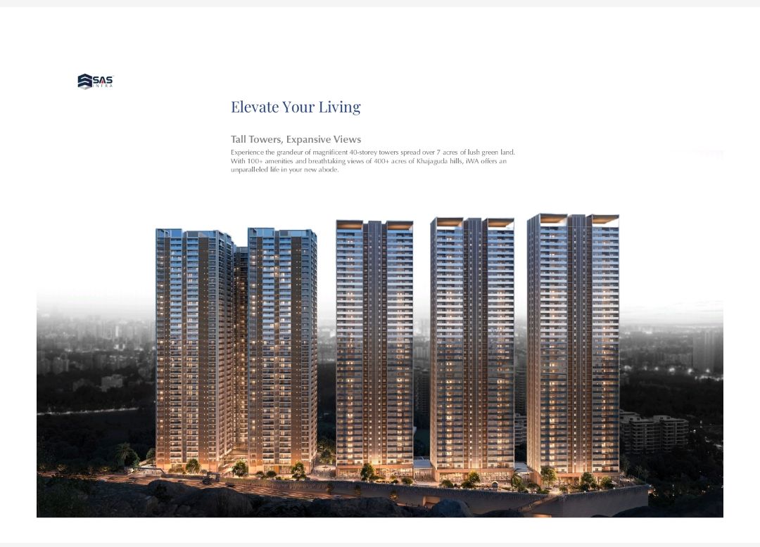 3.5 BHK + Pooja Room 3070 Sq.Ft. Apartment in Srias Iwa