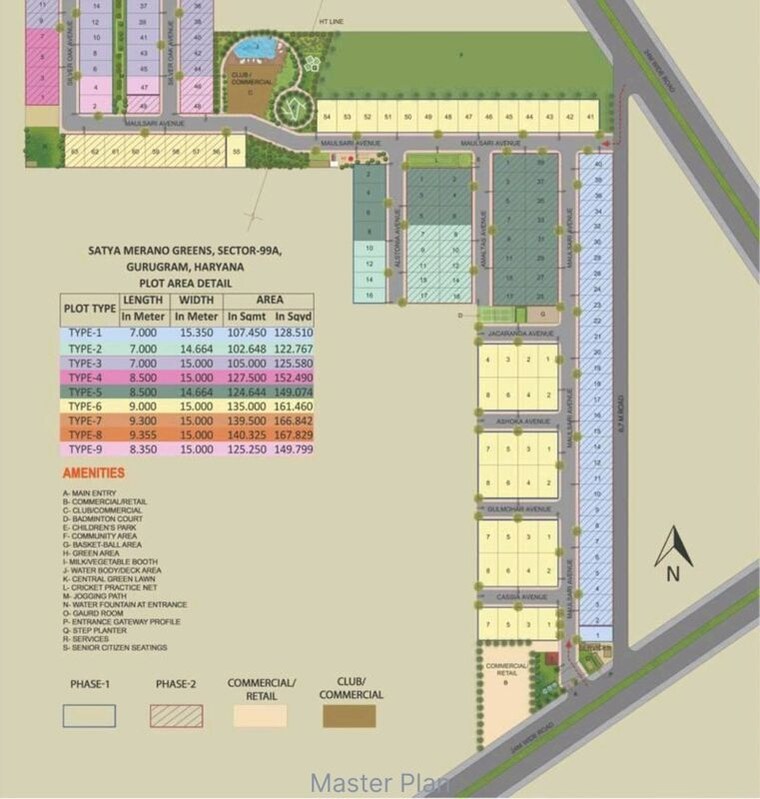 undefined, satya-merano-greens  125 Sq.Yd. Plot In Sector 99a Gurgaon 10233113