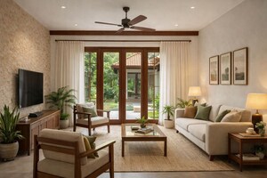 Living Room in 3 BHK Villa at Mulabagilu – for Sale