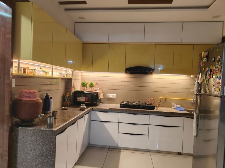 Kitchen, gala-orchid-sky 3 Bedroom 1700 Sq.Ft. Apartment In Shela Ahmedabad 10235968