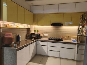 Kitchen in 3 BHK Apartment at Gala Orchid Sky, Shela – for Rent