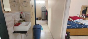 Bathroom in 1 BHK Apartment at Lok Puram, Vasant Vihar – for Rent