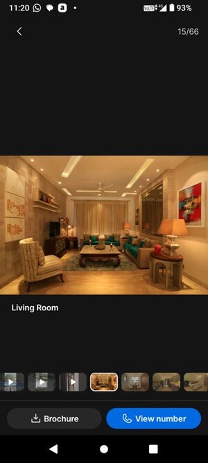 Living Room in 2 BHK Apartment at Pragati Hills, Sector 47 – for Rent
