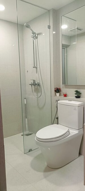 Bathroom in 1 BHK Apartment at Vijay Orovia, Ghodbunder Road – for Rent