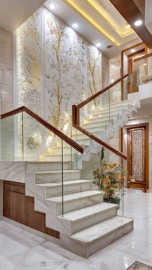 Staircase in 3 BHK Villa at Mysore Road – for Sale