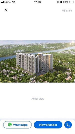 Balcony in 4 BHK Apartment at Mantra Mirari, Koregaon Park – for Rent