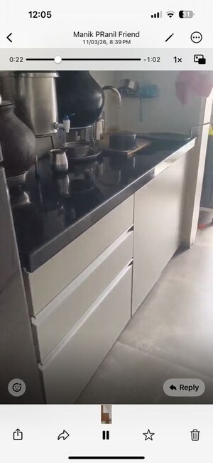 Kitchen in 2 BHK Apartment at Solitaire Premier Tower, Gangadham – for Sale