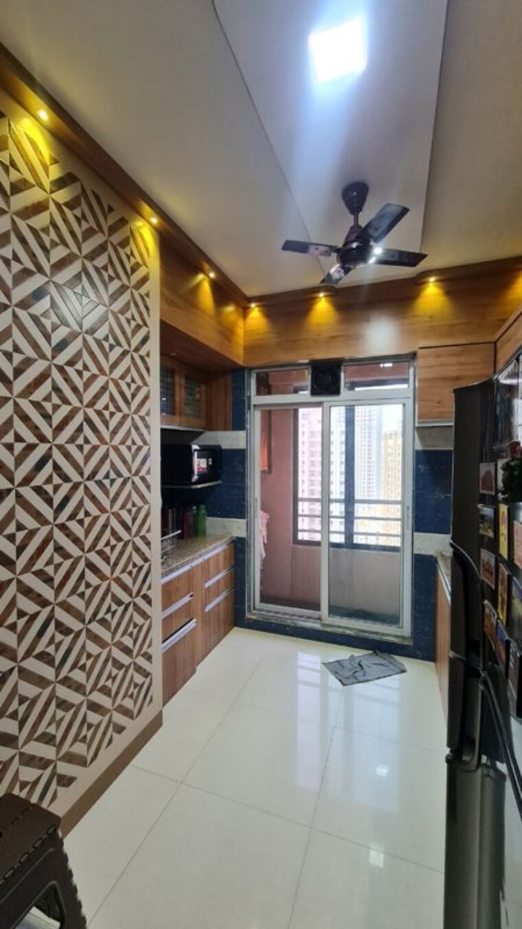 Kitchen, mahavir-kalpavruksha 2 Bedroom 615 Sq.Ft. Apartment In Ghodbunder Road Thane 9595324