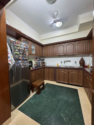 Kitchen in 3 BHK Builder Floor at Malviya Nagar – for Sale