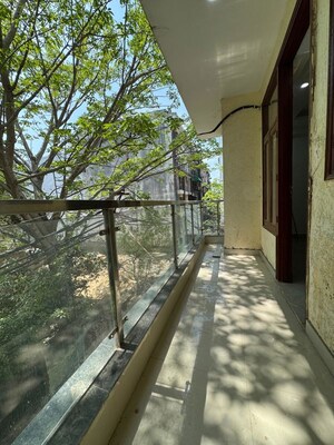 Balcony in 3 BHK Apartment at Chattarpur – for Rent