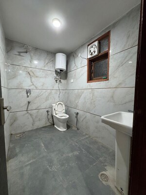 Bathroom in 3 BHK Apartment at Chattarpur – for Rent