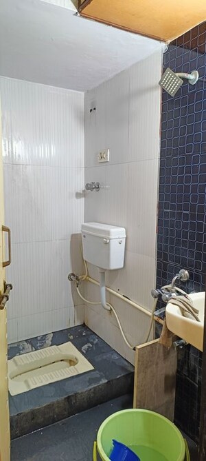 Bathroom in 1 BHK Apartment at Krishna Greenland Park Vastu Federation, Ghodbunder Road – for Rent