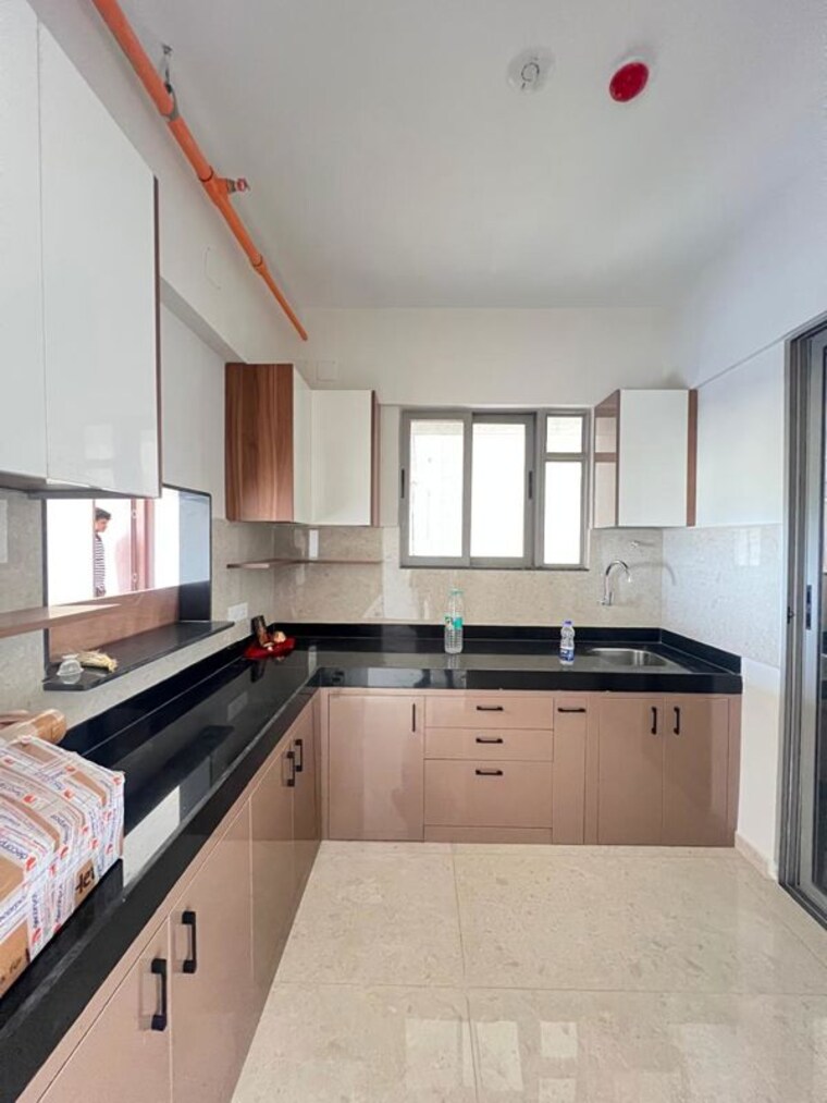 Kitchen, basil-mondale 3 Bedroom 1300 Sq.Ft. Apartment In Mundhwa Pune 9832787