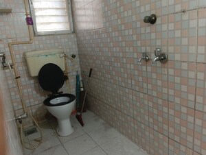 Bathroom in 2 BHK Apartment at Atlanta CHS, Malad West – for Rent