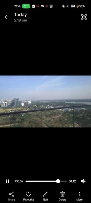 Balcony in 3 BHK Apartment at Supertech Supernova Nova Residences, Sector 94 – for Rent