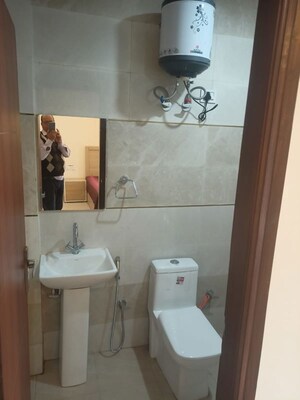 Bathroom in 1 RK Builder Floor at Vipul Square, Sushant Lok I – for Rent