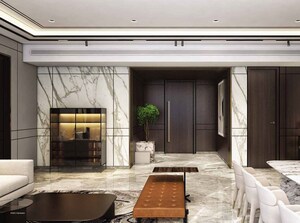 Living Room in 2 BHK Apartment at Prestige Jasdan Classic, Mahalaxmi – for Rent