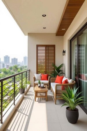 Balcony in 2 BHK Villa at Bidadi – for Sale