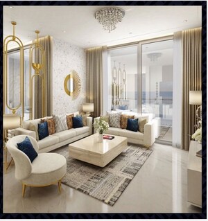 Living Room in 4 BHK Apartment at Sector 24 – for Sale