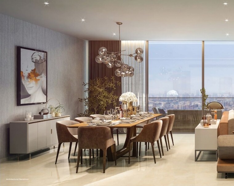 Dinning Area, vilas-javdekar-palladio-balewadi-riverfront 3 Bedroom 1150 Sq.Ft. Apartment In Balewadi Pune 10237589