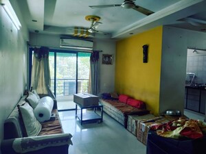 Living Room in 2 BHK Apartment at Prahlad Nagar – for Rent
