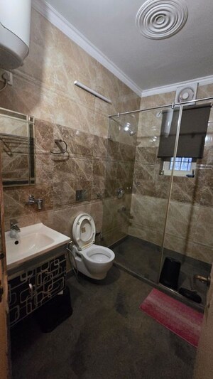 Bathroom in 3 BHK Builder Floor at Sector 9a – for Rent
