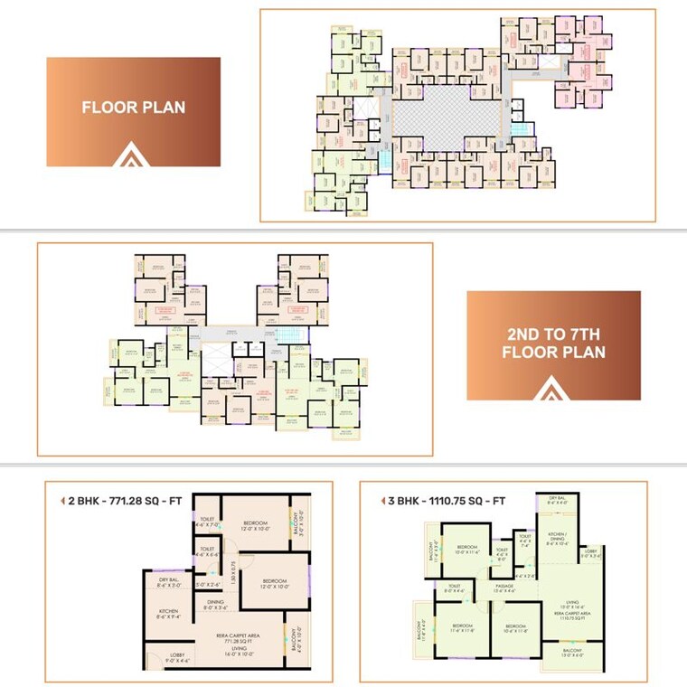 Master Plan, sai-landmark 2 Bedroom 1100 Sq.Ft. Apartment In Thergaon Pune 10237839