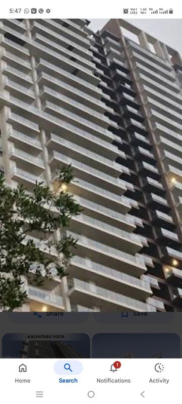 3 BHK + Servant Room Apartment For Rent in Kalpataru Vista