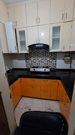 Kitchen in 1 BHK Builder Floor at Malviya Nagar – for Rent