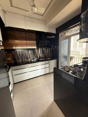 Kitchen in 3 BHK Apartment at Sheth Vasant Lawns, Laxmi Nagar – for Rent