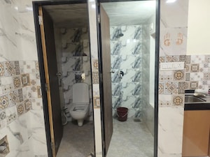 Bathroom in 1 BHK Apartment at Runwal Eirene, Balkum Pada – for Rent