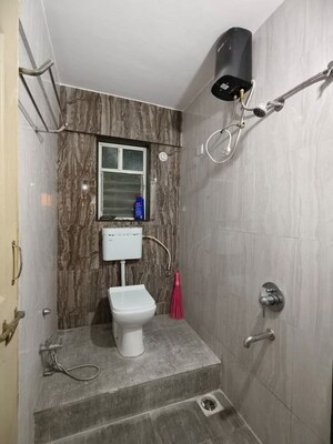 Bathroom in 2 BHK Apartment at Aswani Green Valley, Wakad – for Rent