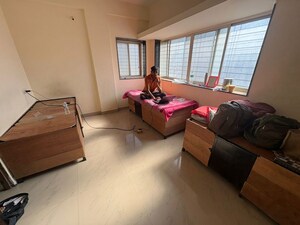 Living Room in 1 BHK Apartment at Aai Niwas Moshi, Moshi – for Rent