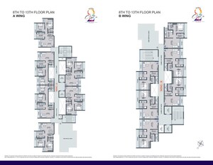 Floor Plan in 1 BHK Apartment at Taloja Phase 2 – for Sale