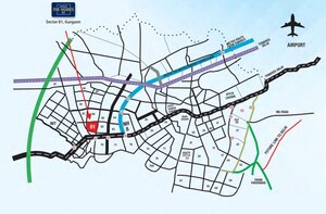 3 BHK Apartment – Map Location View at Landmark The Homes 81, Sector 81 - for Rent