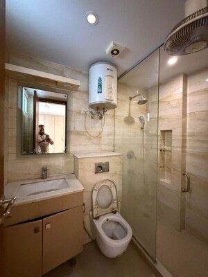 Bathroom in 3 BHK Builder Floor at South Extension ii – for Rent