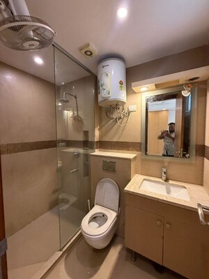 Bathroom in 3 BHK Builder Floor at South Extension ii – for Rent