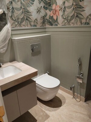 Bathroom in 3 BHK Builder Floor at Greater Kailash ii – for Rent