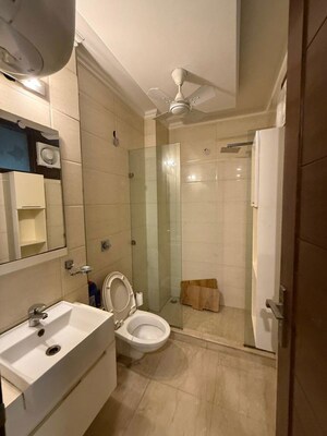 Bathroom in 3 BHK Builder Floor at Greater Kailash I – for Rent
