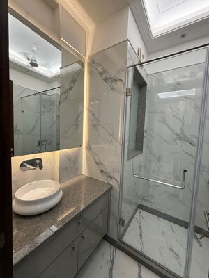 Bathroom in 3 BHK Builder Floor at Shivalik Colony – for Rent