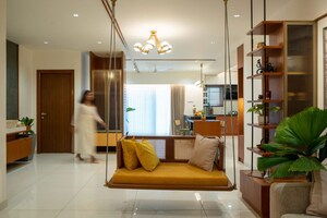 Living Room in 4 BHK Apartment at S D The Imperial Edge, Tardeo – for Sale