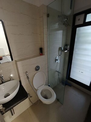 Bathroom in 1 BHK Apartment at Platinum Casa Millennia, Andheri West – for Rent