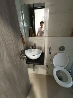 Bathroom in 1 BHK Apartment at Platinum Casa Millennia, Andheri West – for Rent