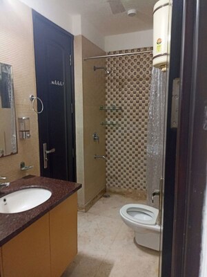 Bathroom in 3 BHK Apartment at Milan Vihar – for Rent