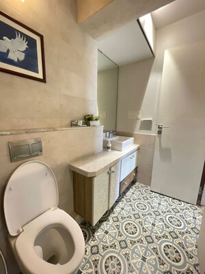 Bathroom in 2 BHK Apartment at Kabra Centroid, Santacruz East – for Rent