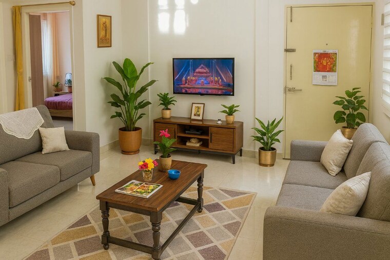 Living Room, gm palya 3 Bedroom 1150 Sq.Ft. Apartment In Gm Palya Bangalore 10234978