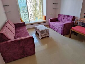 Living Room in 3 BHK Apartment at Shreeji Atlantis, Malad West – for Rent