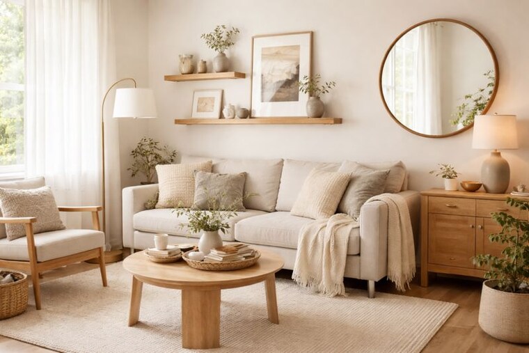 Living Room, shri-krishna-apartments-rohini 2 Bedroom 750 Sq.Ft. Builder Floor In Rohini Sector 16 Delhi 10239005