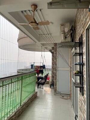 Balcony in 3 BHK Apartment at Ajnara Grand Heritage, Sector 74 – for Rent