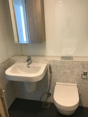 Bathroom in 3 BHK Apartment at Lodha NCP Commercial Tower Supremus, Wadala – for Rent